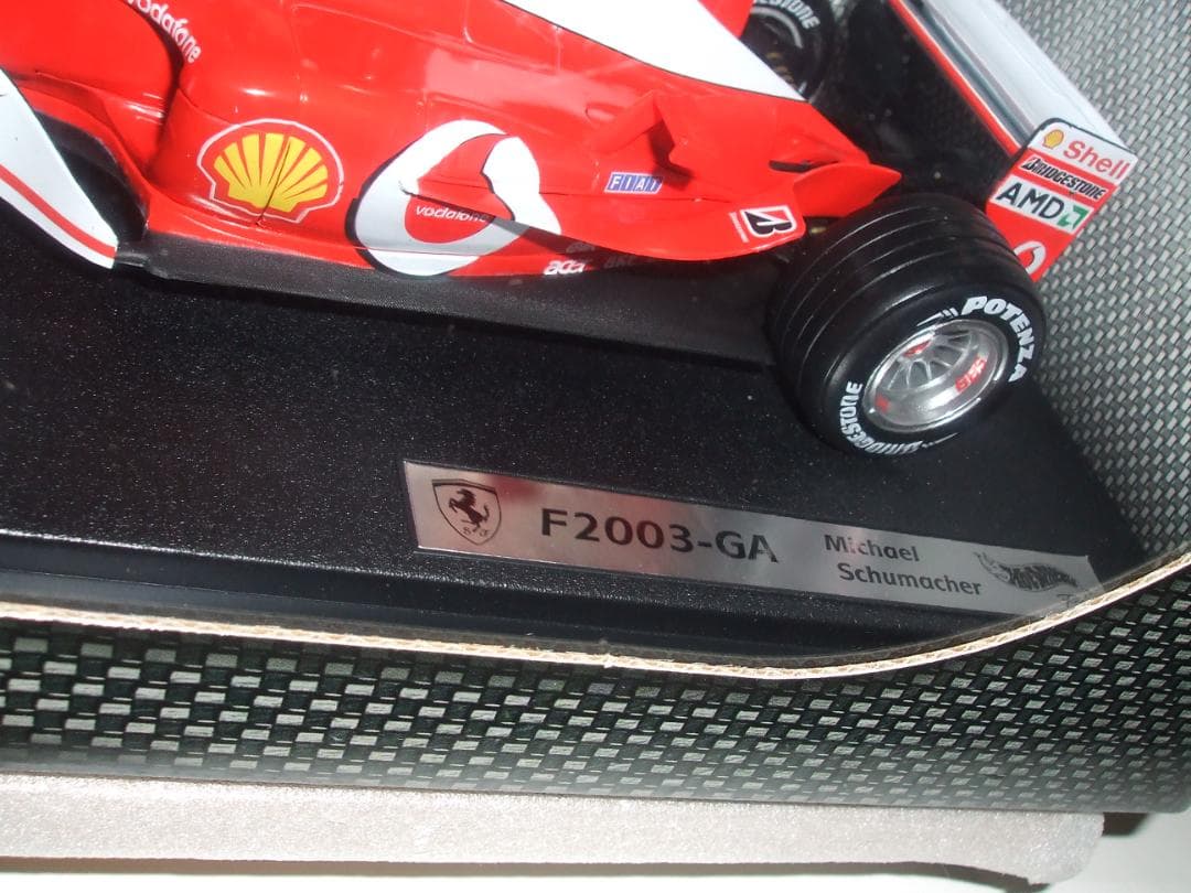 未開封　フェラーリ　２００３－GA　M・シューマッハ　＃１　マテル　 １／１８