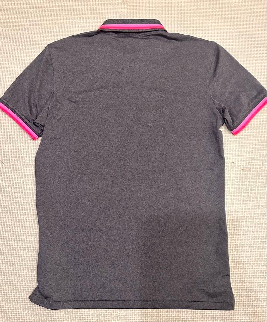 美品　G/FORE ポロシャツ 艶ありダークグレー
