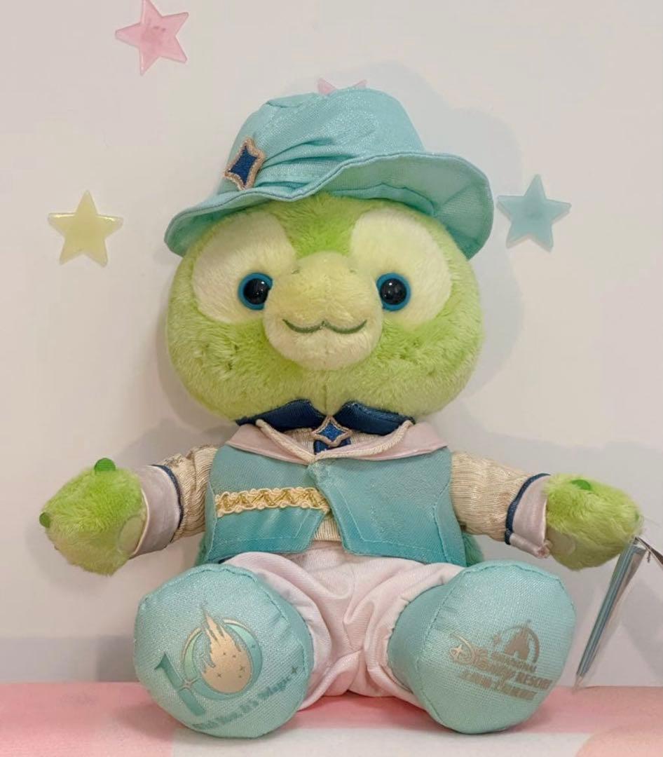 新作　上海ディズニー　10周年限定シリーズ　オルメル&クッキーアンぬいぐるみSS