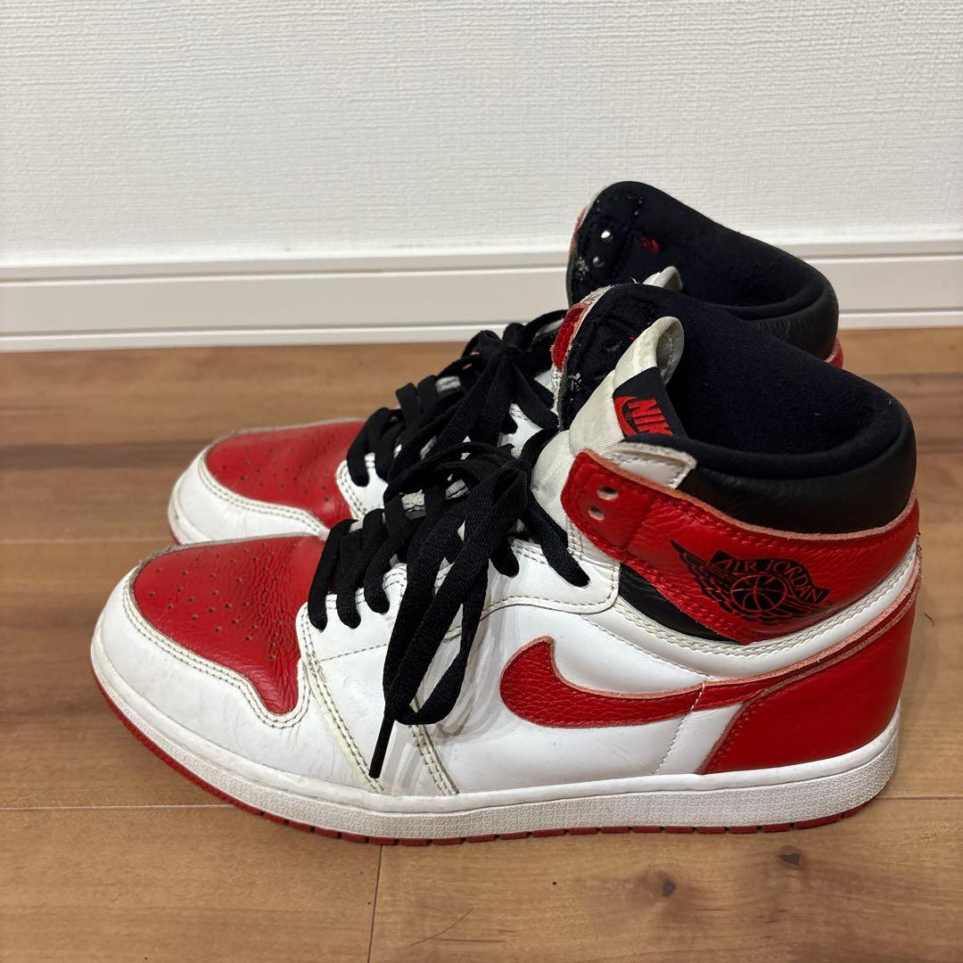 Nike Air Jordan 1 ホワイト/レッド/ブラック 27cm