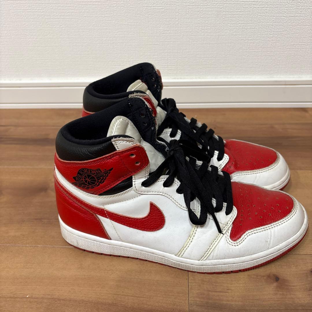 Nike Air Jordan 1 ホワイト/レッド/ブラック 27cm
