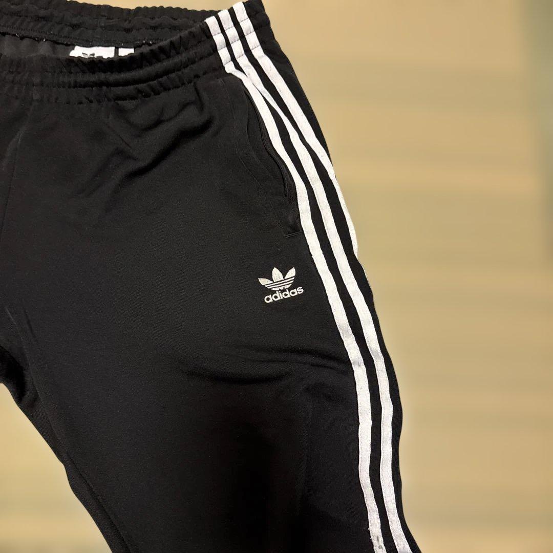 adidas ブラック ジャージ上下セット
