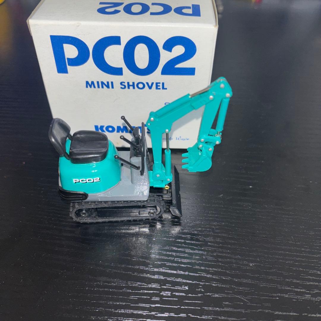 コマツ PC02 ミニショベル 1/21 パークグリーン　日本製　非売品