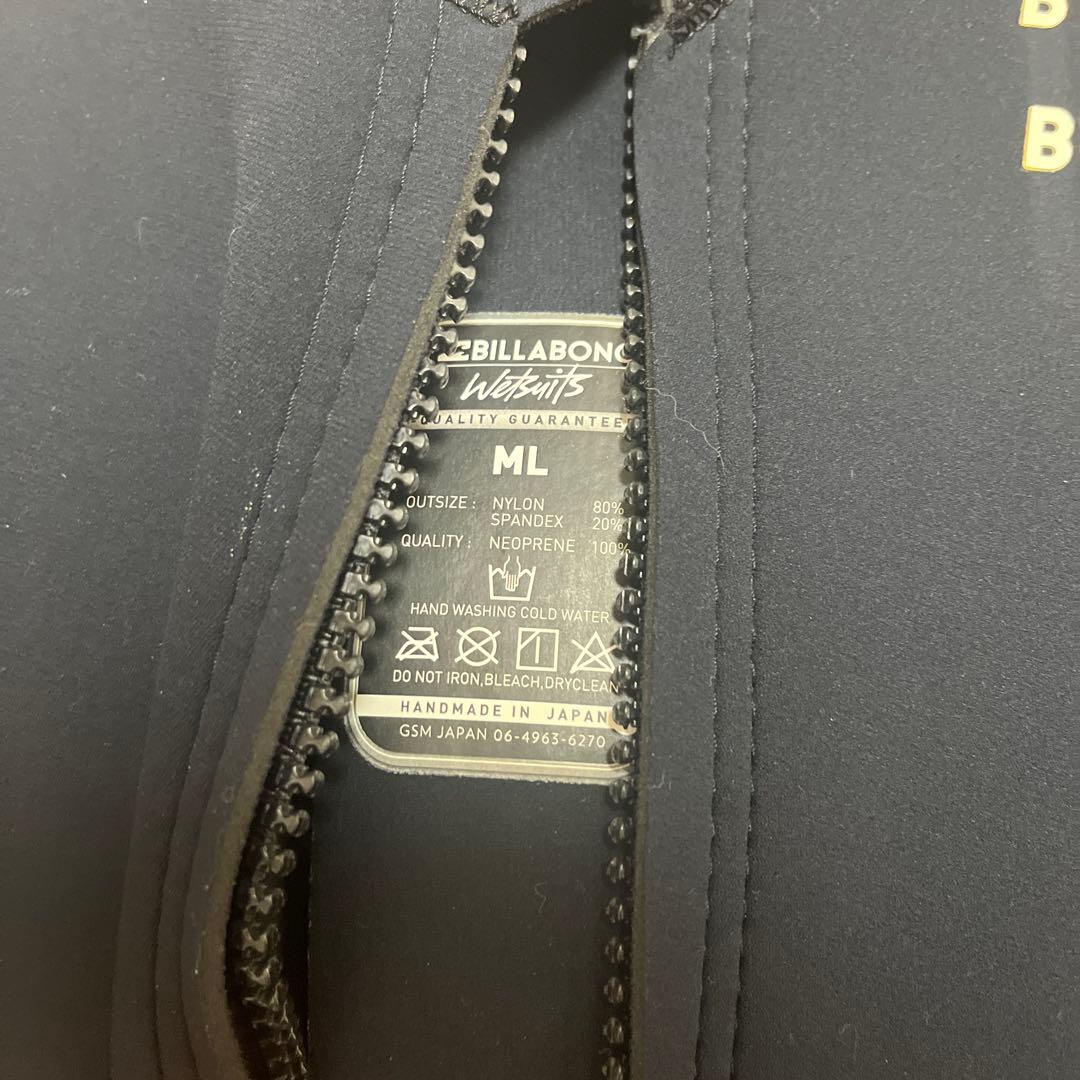ウェットスーツ　billabong MLサイズ