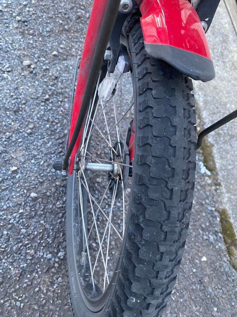 電動アシスト自転車 チャイルドシート付き レッド