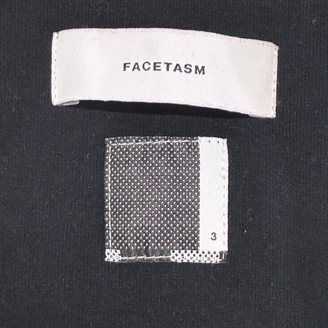 FACETASM 襟付き スウェット プルオーバー ロゴ刺繍 S