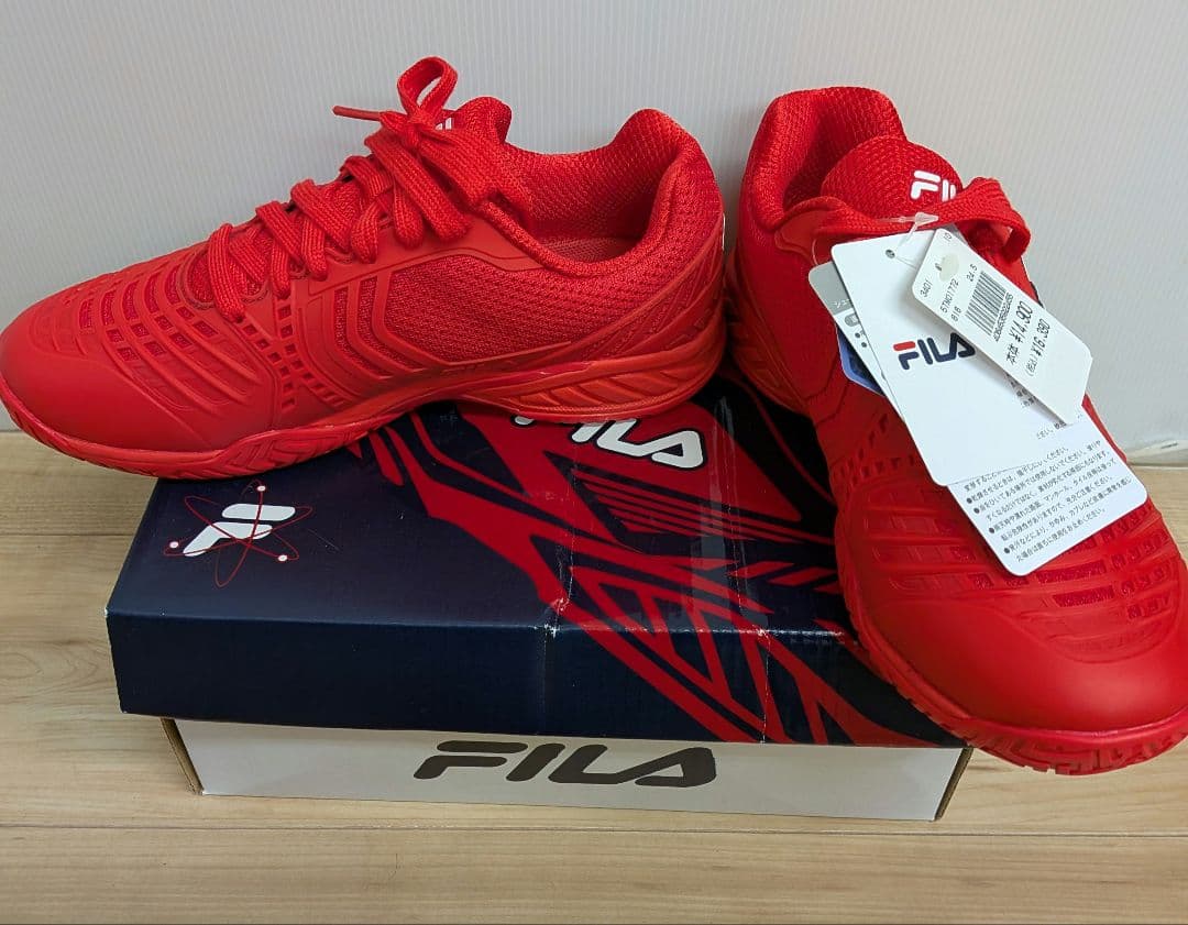新品未使用★FILA シューズ レッド タグ付き