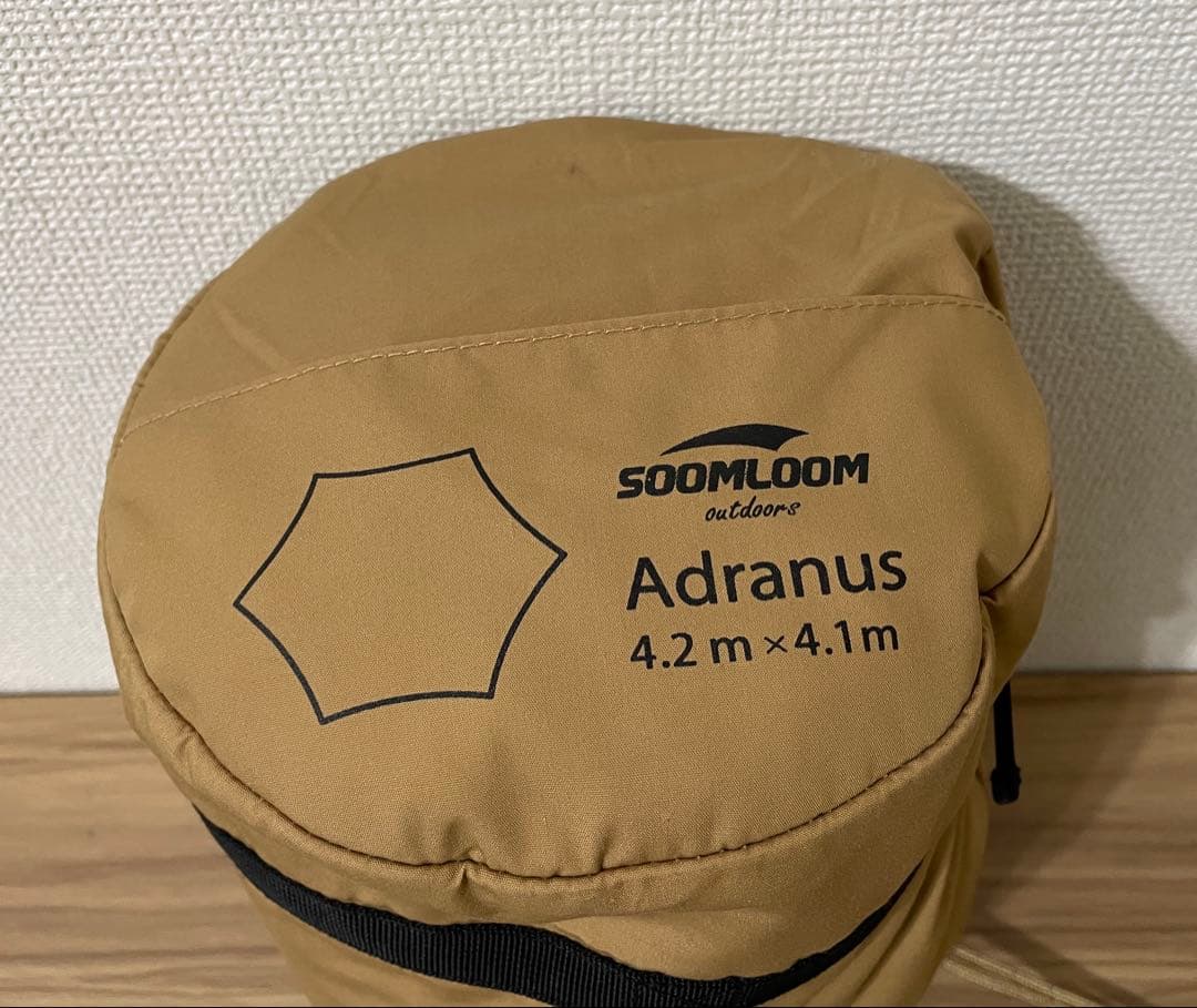 Soomloom ヘキサタープ4.2ｍｘ4.1ｍ 焚き火可 ポリコットンTC