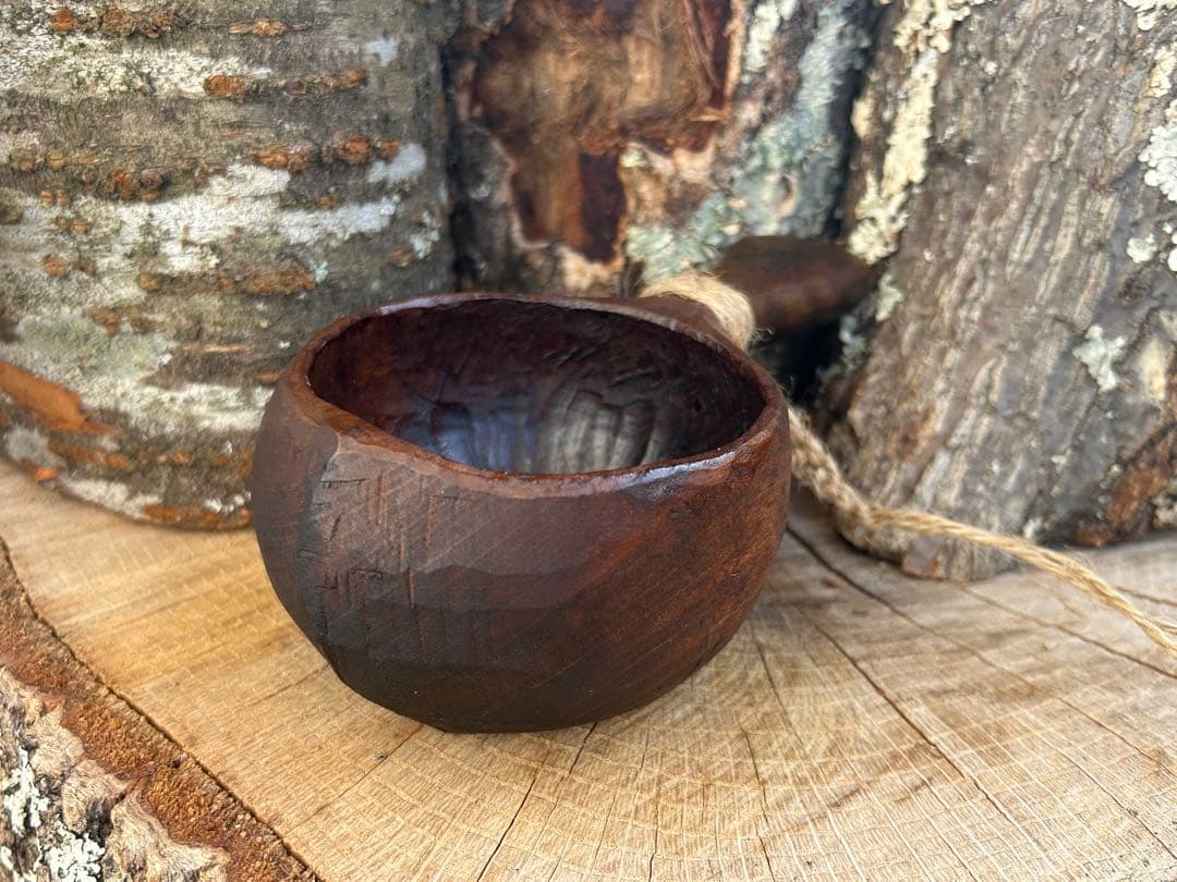 カローラ　suns wood ククサ　ホオノキ　漆塗り　一点もの
