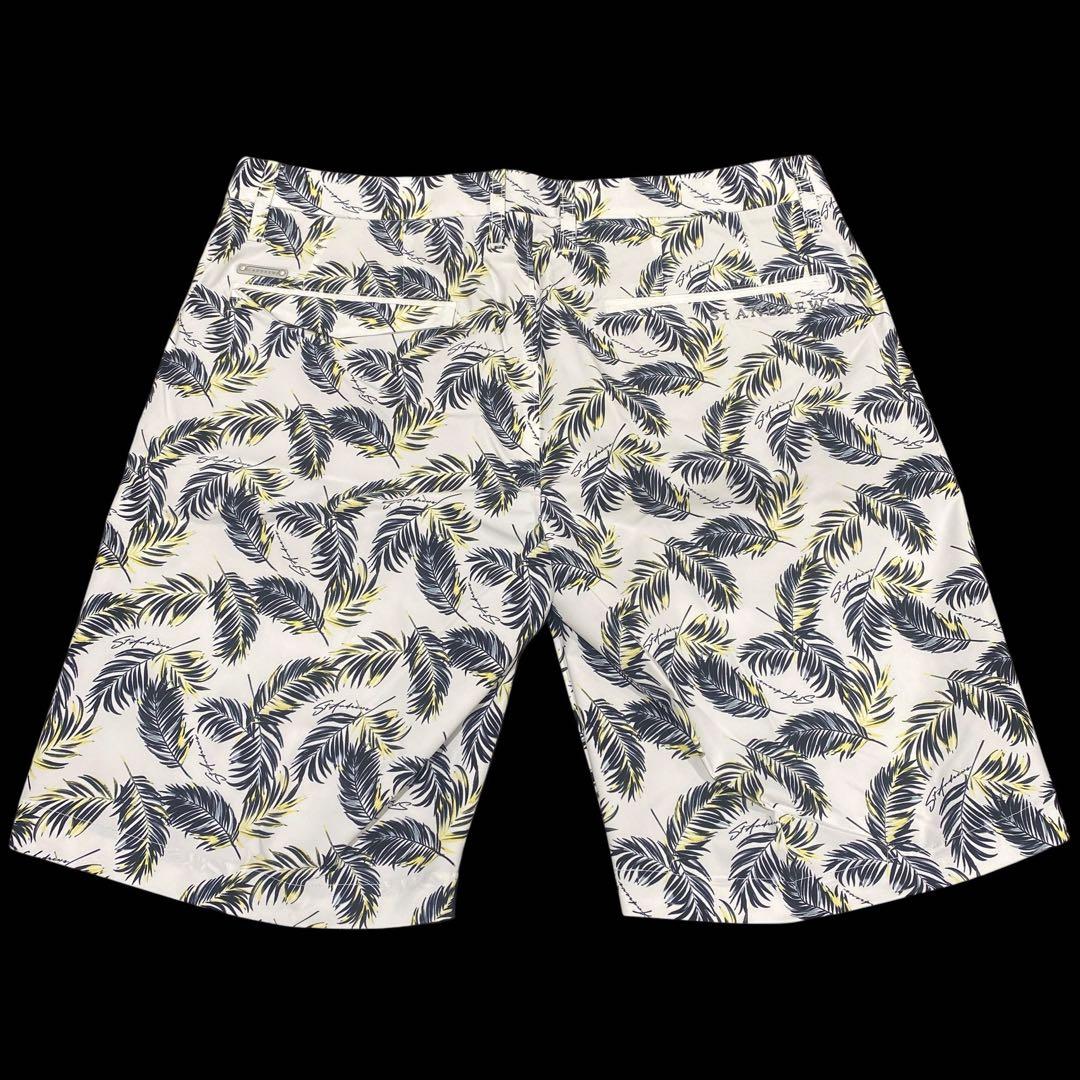 【未使用】定価1.8万 St ANDREWS パームリーフプリントショートパンツ