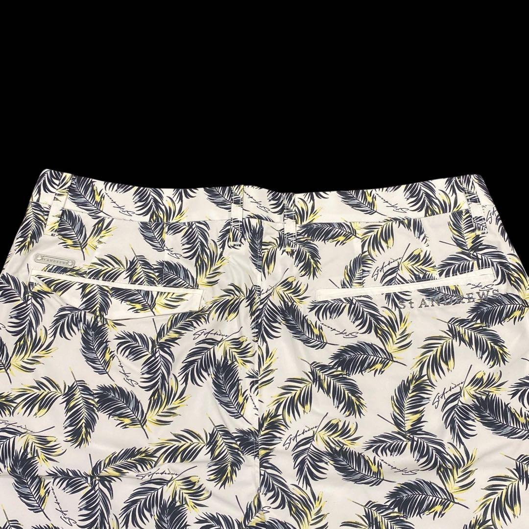 【未使用】定価1.8万 St ANDREWS パームリーフプリントショートパンツ