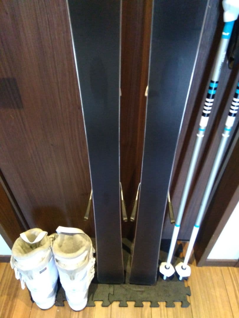 美品/ELAN/学生・レディース用/スキーセット/メンテ・WAX済み✔軽量板