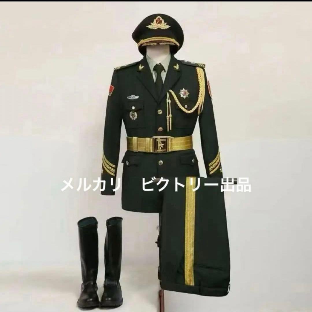 実物現役用中国人民解放軍用バッジ 帽章3点セット 金属製