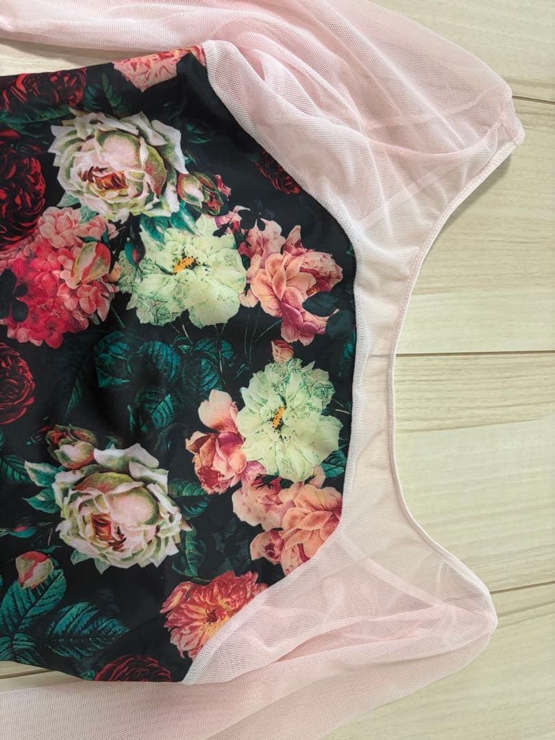 【美品】Leotard. Tokyo 7分袖レオタード Lサイズ