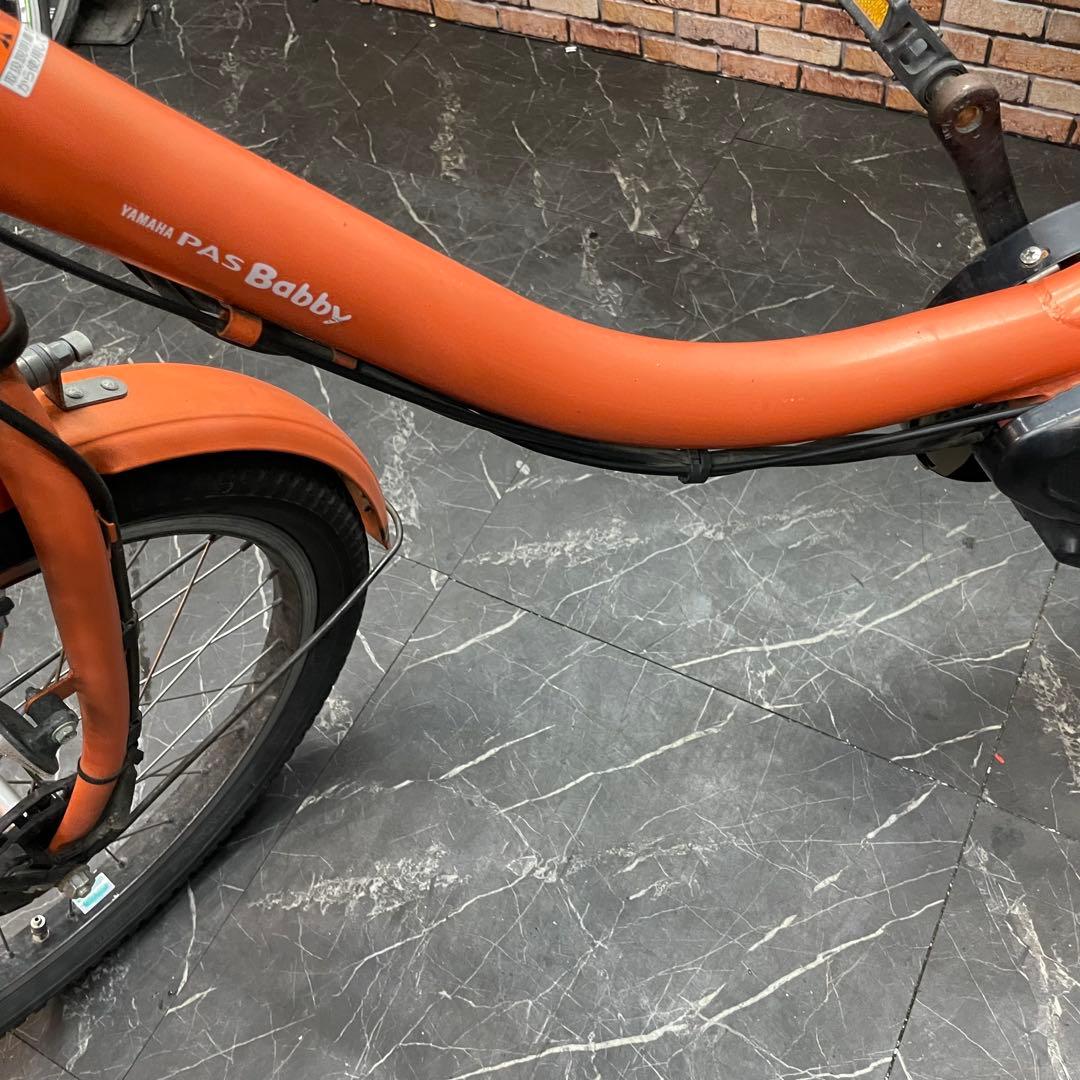 【102】電動自転車YAMAHA PAS Babby オレンジ 20インチ