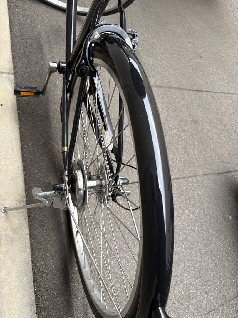 <両タイヤ新品>シティサイクル　BLACK
