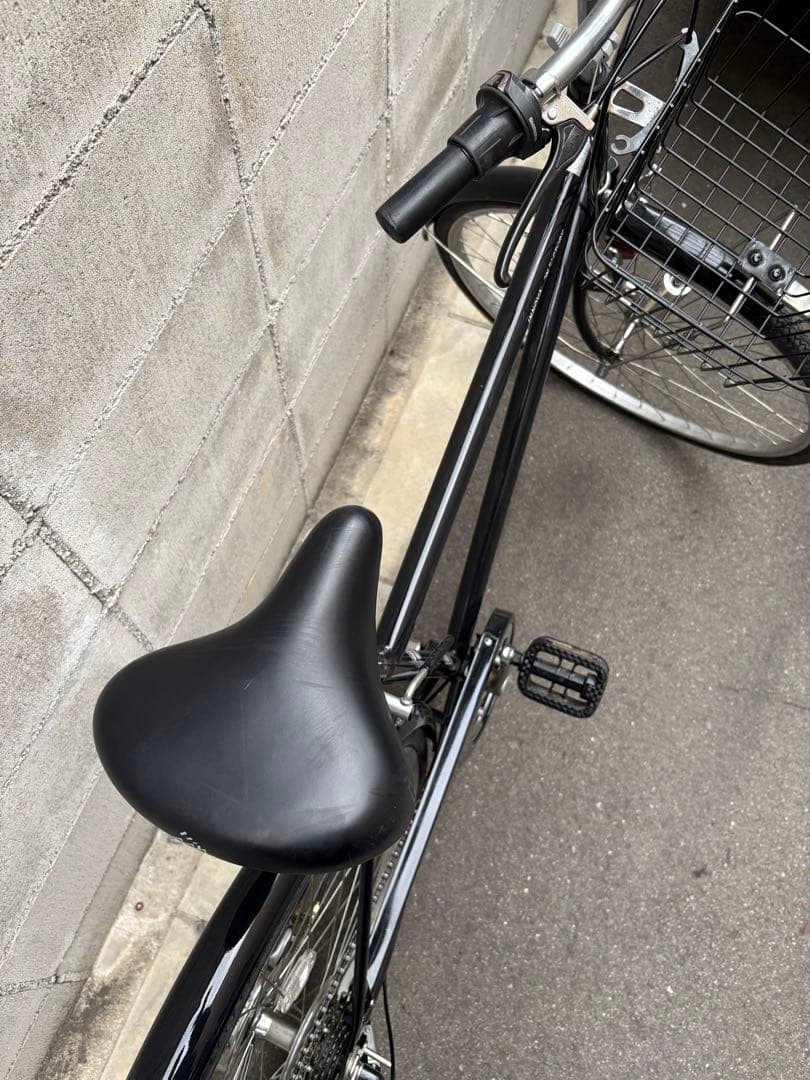 <両タイヤ新品>シティサイクル　BLACK