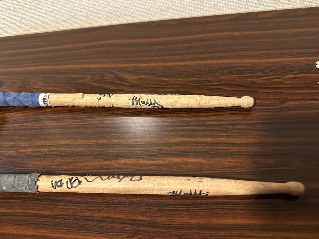 ゼブラヘッド　ZEBRAHEAD　サイン入り　ドラムスティック　2本セット