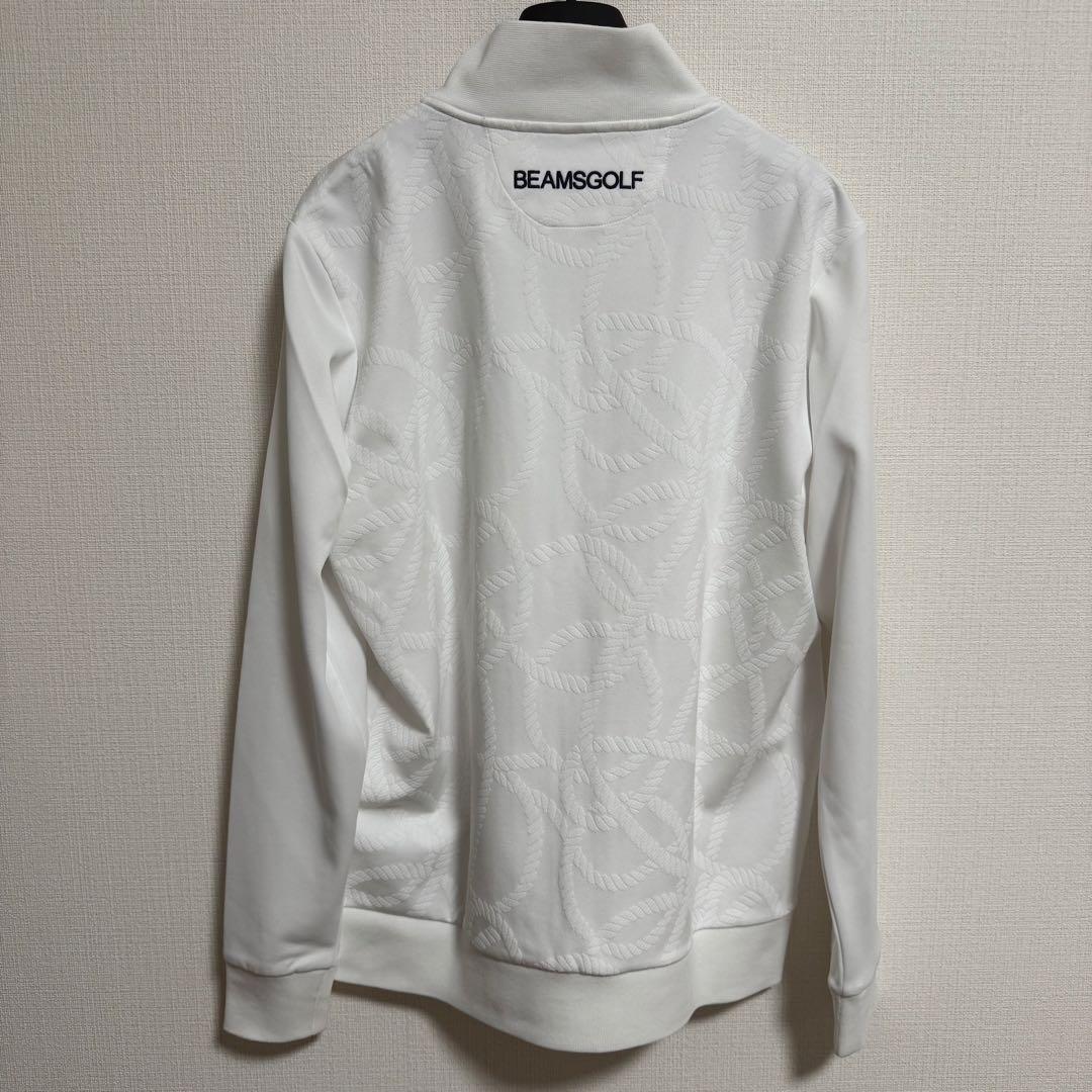 【美品】BEAMSGOLFビームスゴルフ　ブルゾン　ホワイト　メンズ　M