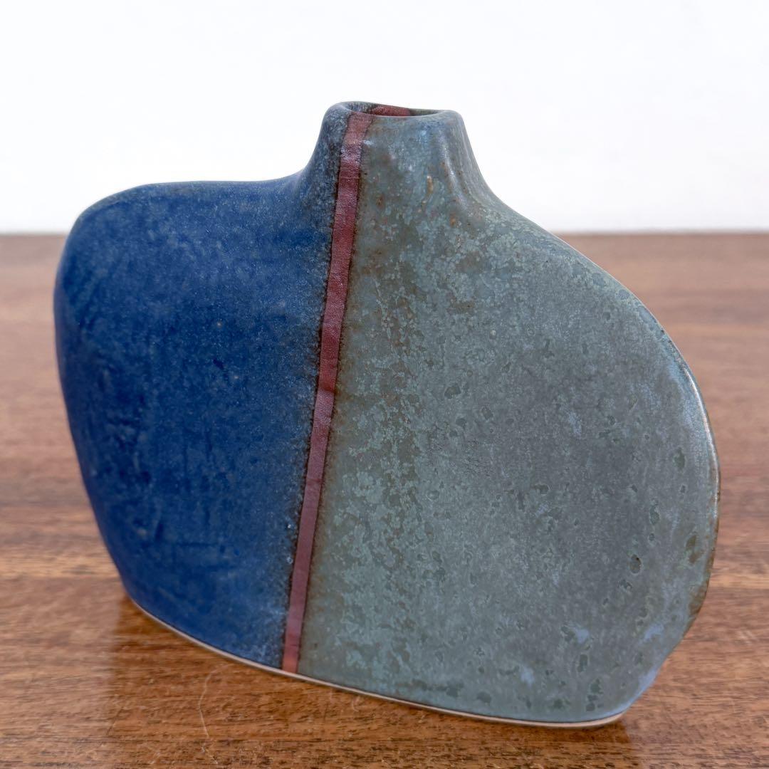 【ドイツ Studio pottery 花瓶 】ヴィンテージ 419