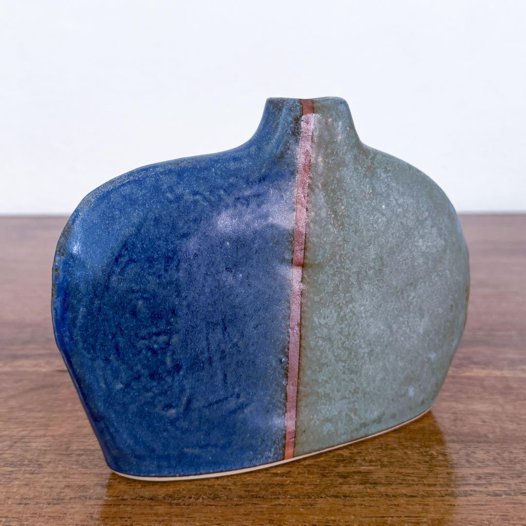 【ドイツ Studio pottery 花瓶 】ヴィンテージ 419