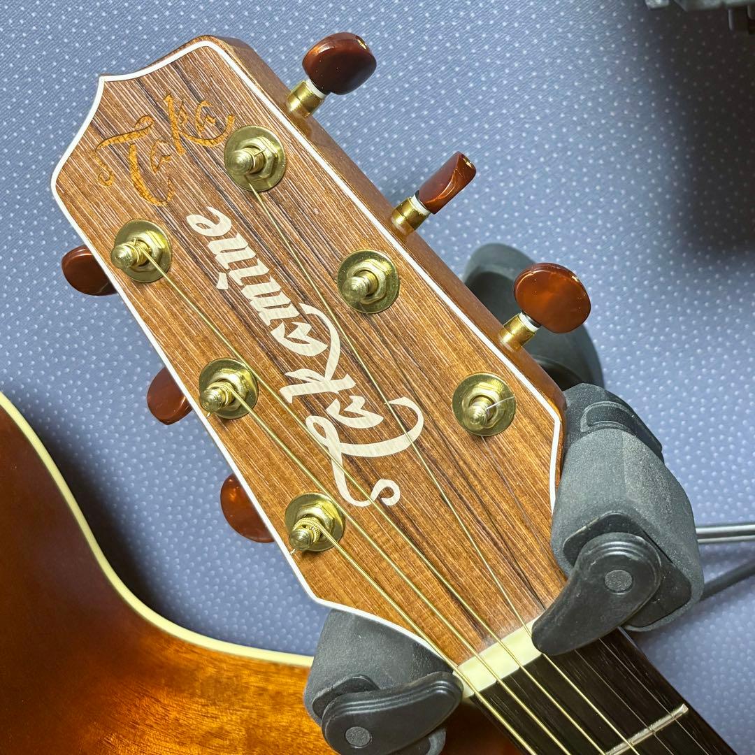 【超美品低弦高】エレアコ　cooder by takamine 本革ストラップ付