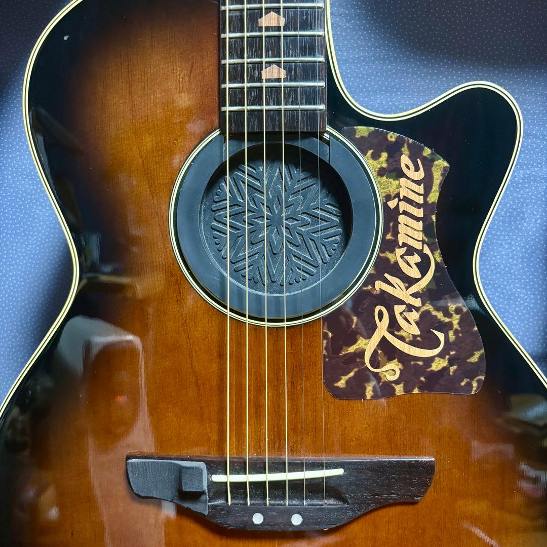 【超美品低弦高】エレアコ　cooder by takamine 本革ストラップ付