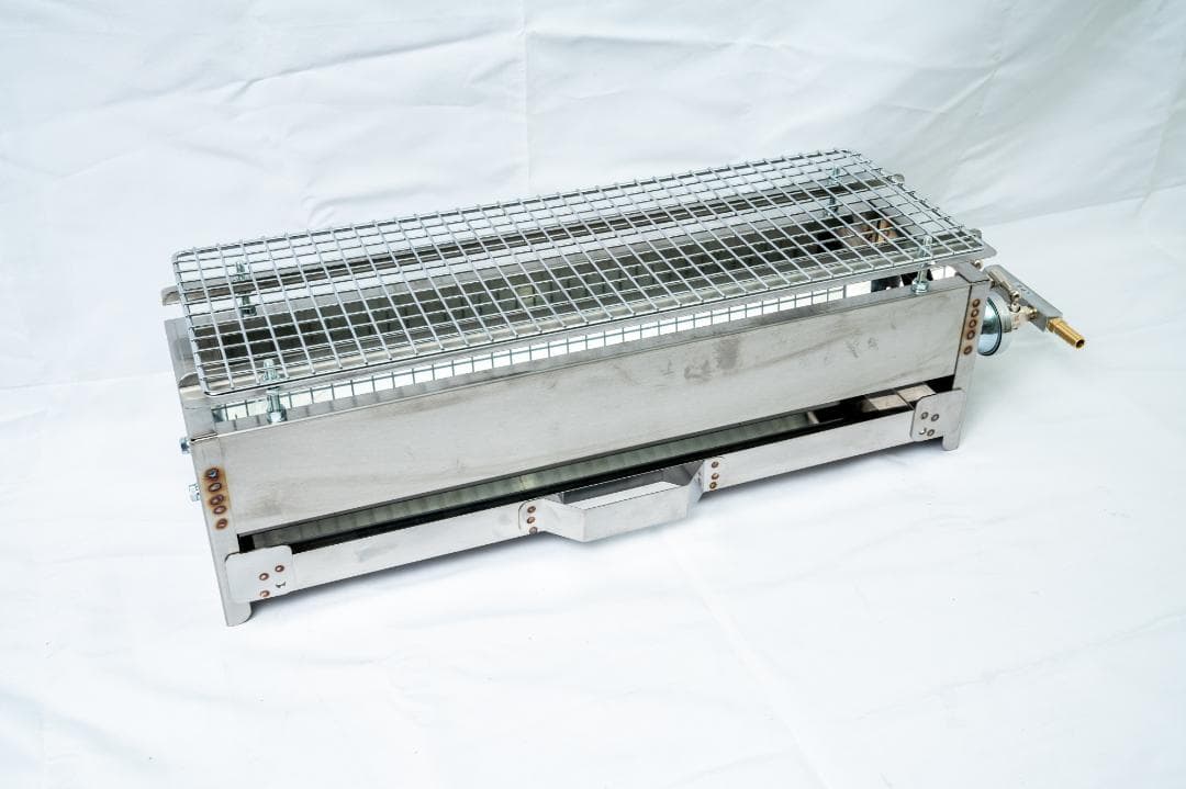 未使用品 焼鳥器 串焼き機 プロパンガス用 網付き やきとり機器 LPガス 祭り