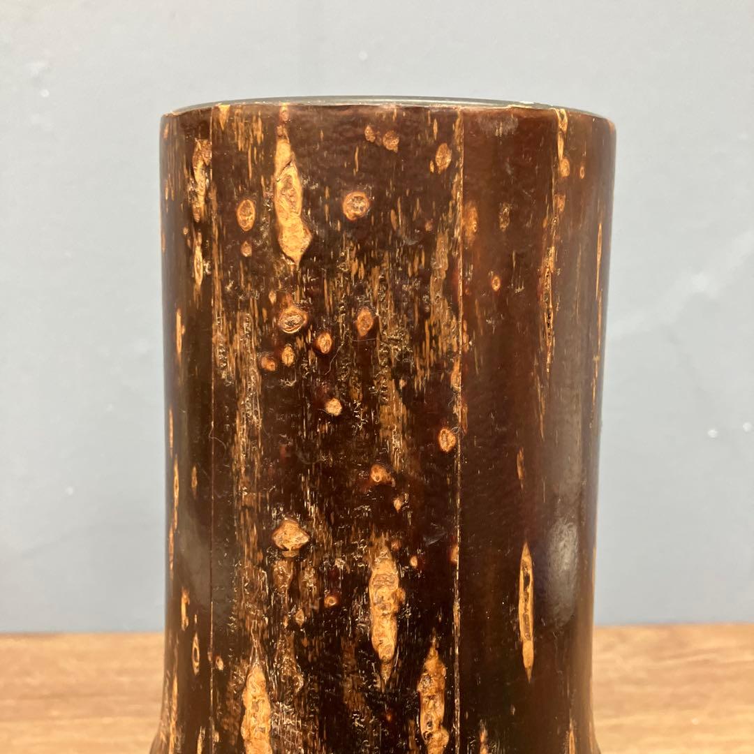 D-壁 伝統工芸品 角館 樺細工 茶筒（桜皮細工）天然木 伝統的工芸品