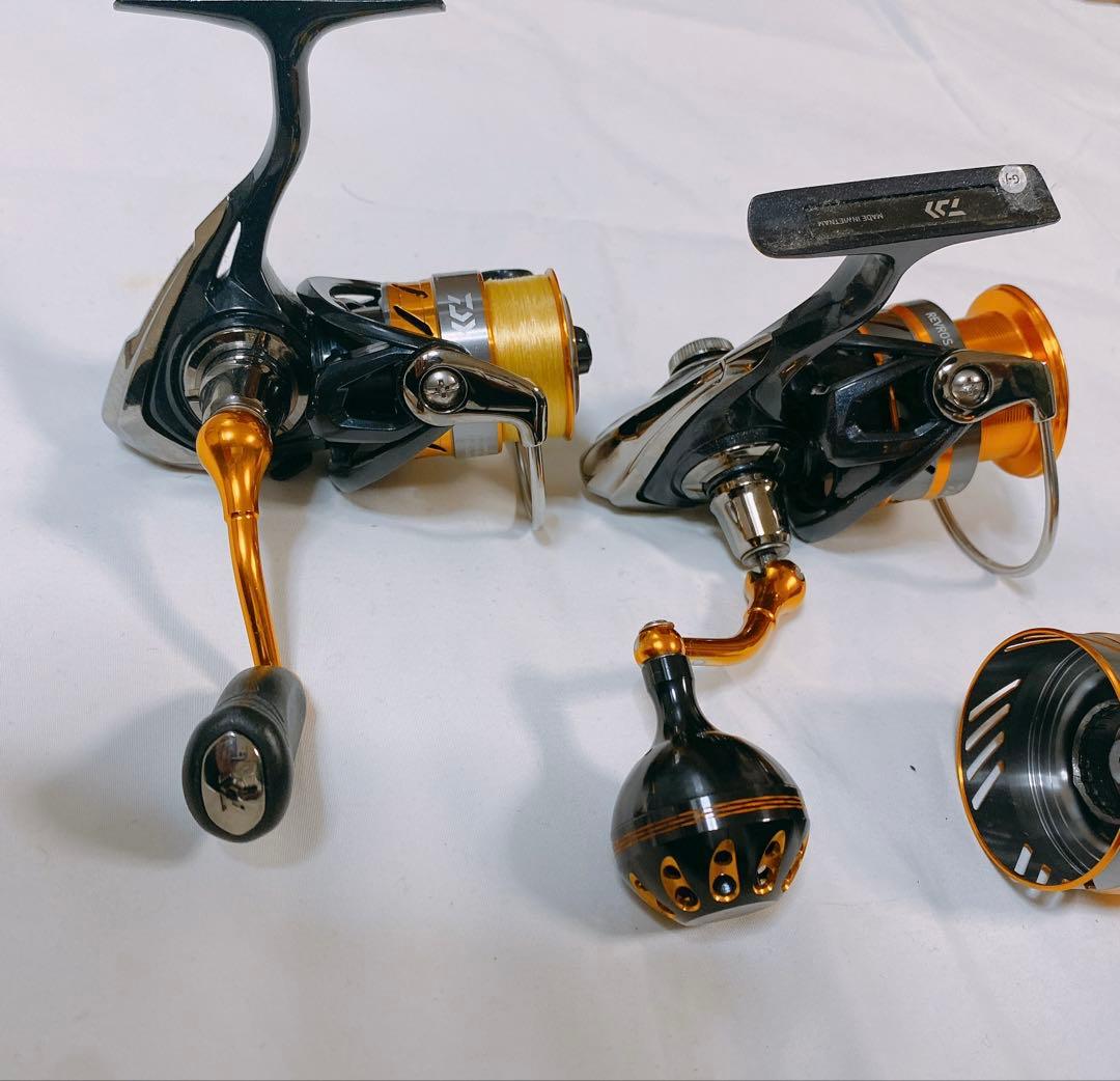 ダイワ スピニングリール2個セット＋スプール付き