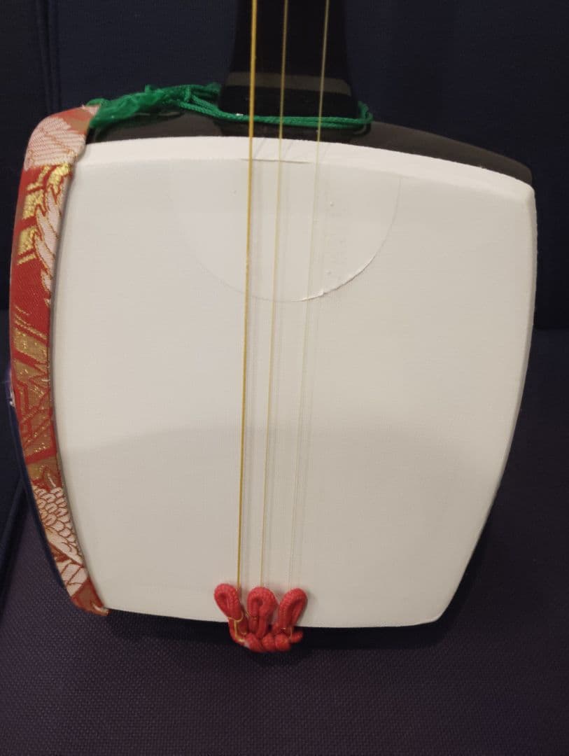 SUZUKI あやめ 三味線 練習用 美品 べっ甲バチ付き チューナー ケース