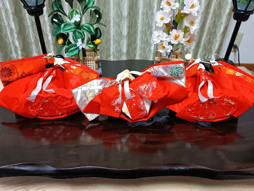 【中古品】雛人形セット　お雛様＆御内裏様