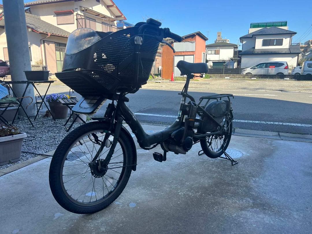 YAMAHA PAS Kiss電動アシスト自転車ダークグリーン 子乗せ付き動作✔︎