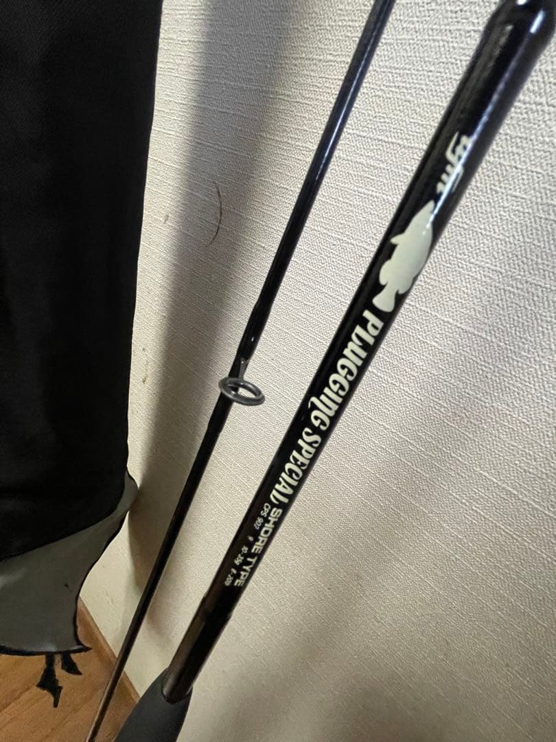 シーバスロッド カーボン製 二本継+竿袋あり