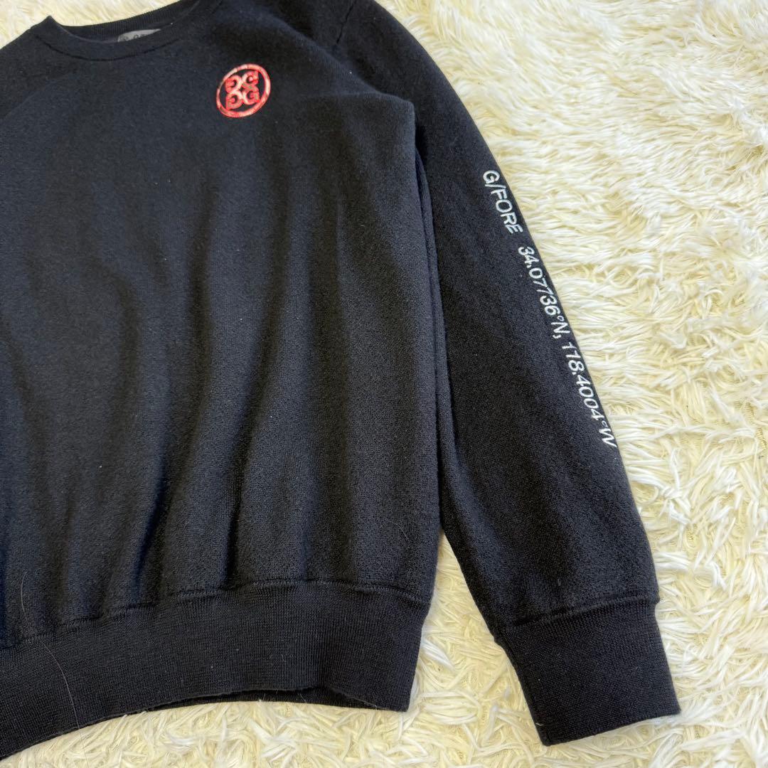 【ジーフォア】美品 ニットセーター 裏地付 カシミヤ混 3サイズ メンズ