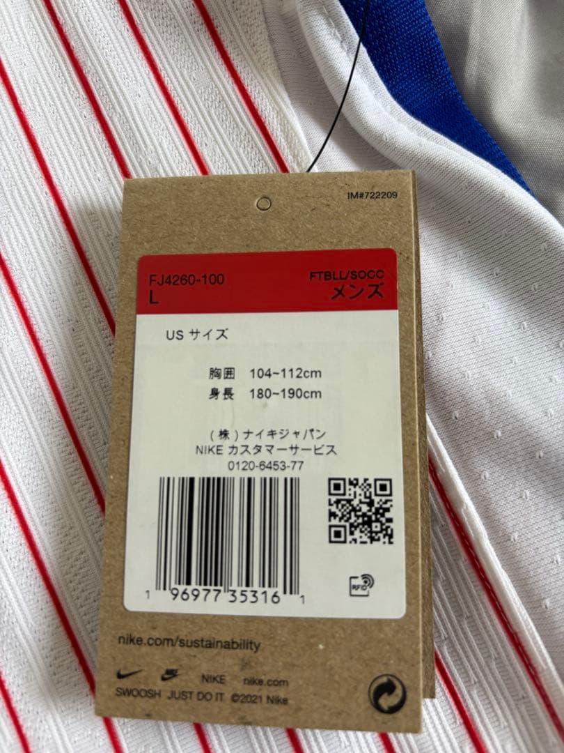 NIKE フランス代表 オーセンティック アウェイ ユニフォームＬ新品 カンテ