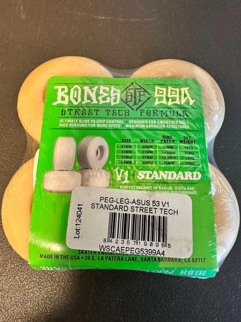 BONES STF 99A 53mm スケートボード　ウィール