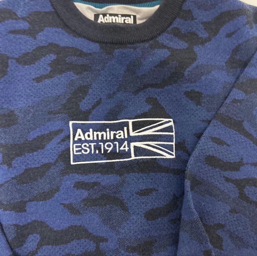 Admiral アドミラル カモ柄 クルーネックニット セーター ADMA293