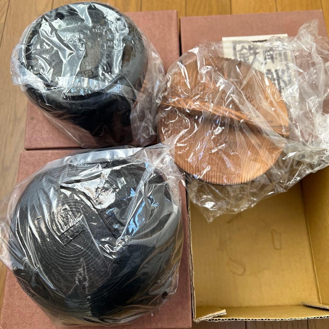 【未使用品】南部鉄器 古里鍋コンロ4個セット 盛岡 岩鋳