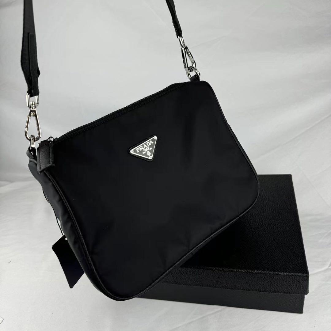 PRADA プラダ ナイロン ショルダーバッグ ブラック