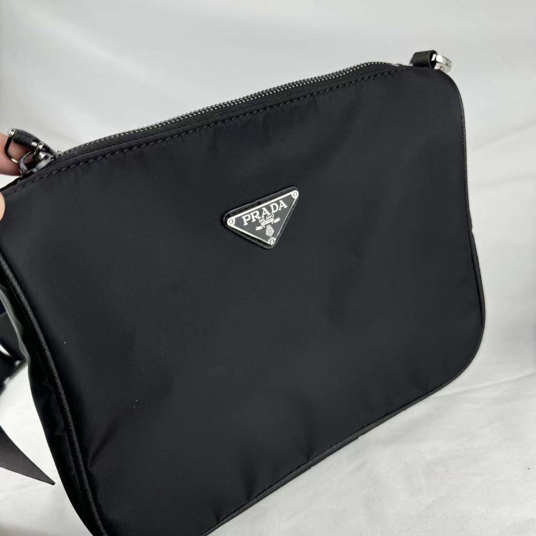 PRADA プラダ ナイロン ショルダーバッグ ブラック