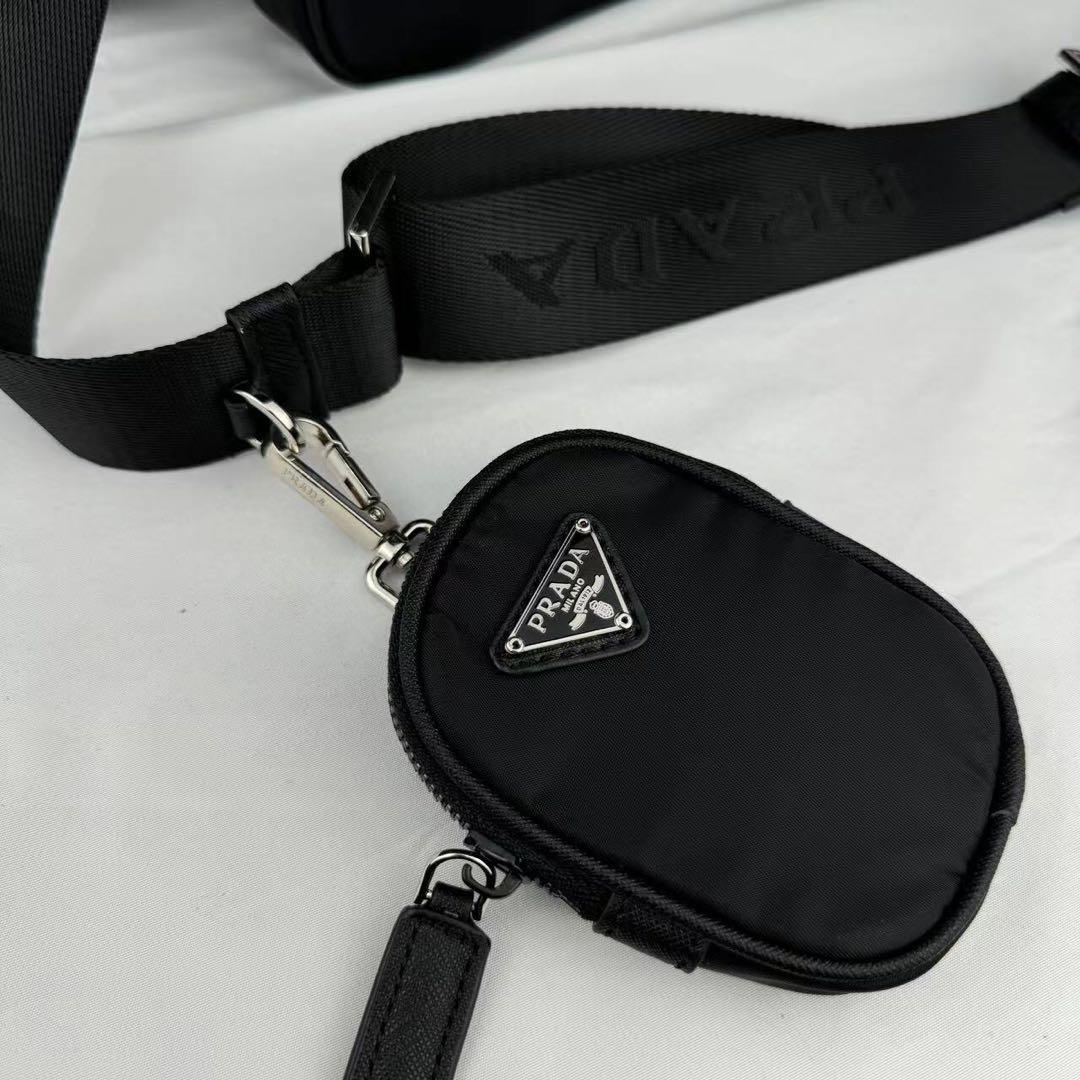PRADA プラダ ナイロン ショルダーバッグ ブラック
