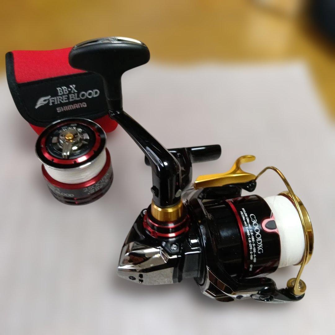 SHIMANO BB-X ハイパ−フォスC3000DXG 夢屋スプ−ルの2点