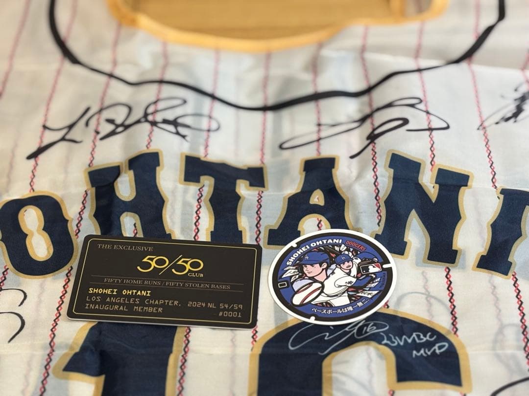 ⭐️非売品・限定構成⭐️大谷翔平 マンホールステッカー＆WBCホームエコバッグセット