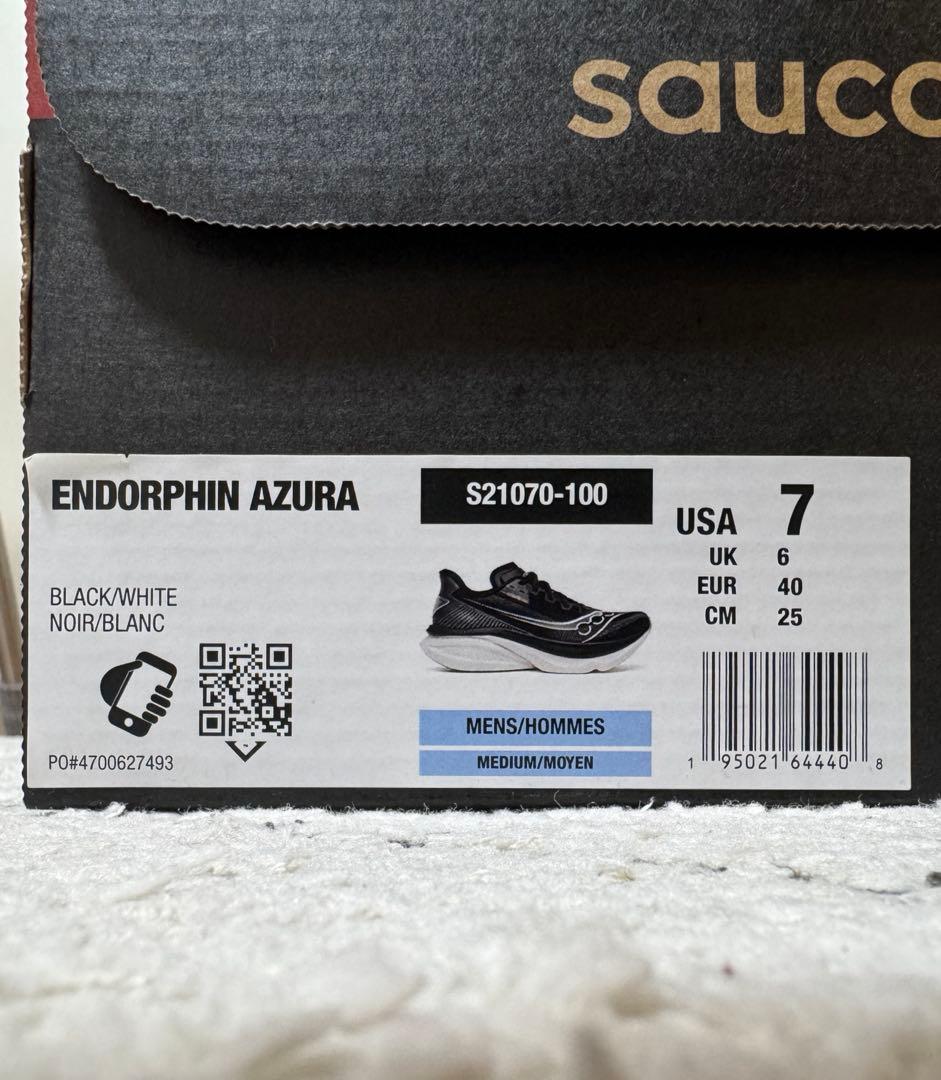 Saucony ENDORPHIN AZURA 25cm 黒ブラック サッカニー