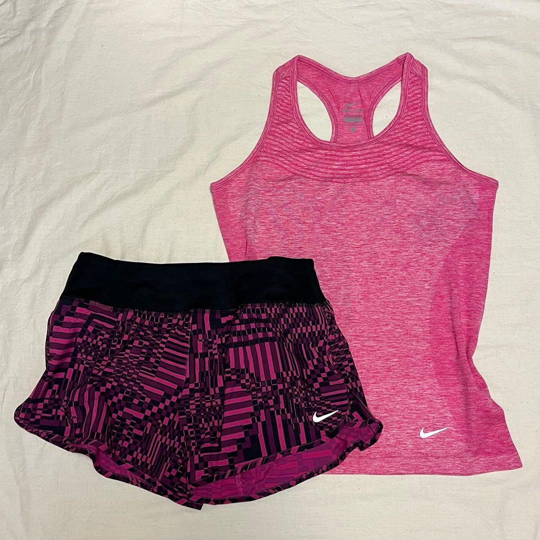 新品✨ナイキ NIKE ランニングウェア 上下セット ピンク Lサイズ