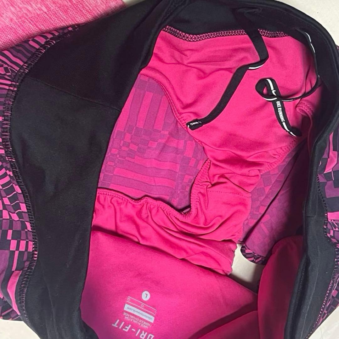 新品✨ナイキ NIKE ランニングウェア 上下セット ピンク Lサイズ