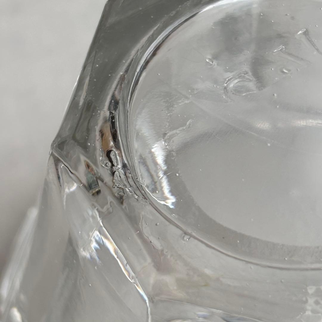 フランスブロカント 気泡が美しい台形のコンフィチュールポット