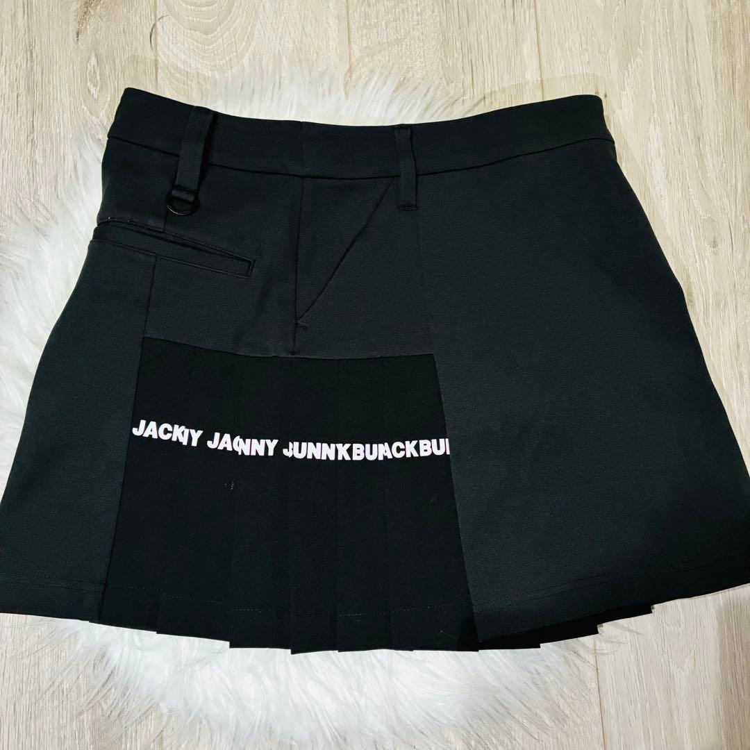 未使用級　Jack Bunny!! ジャックバニ　ダンボールスカート　ロゴ総柄