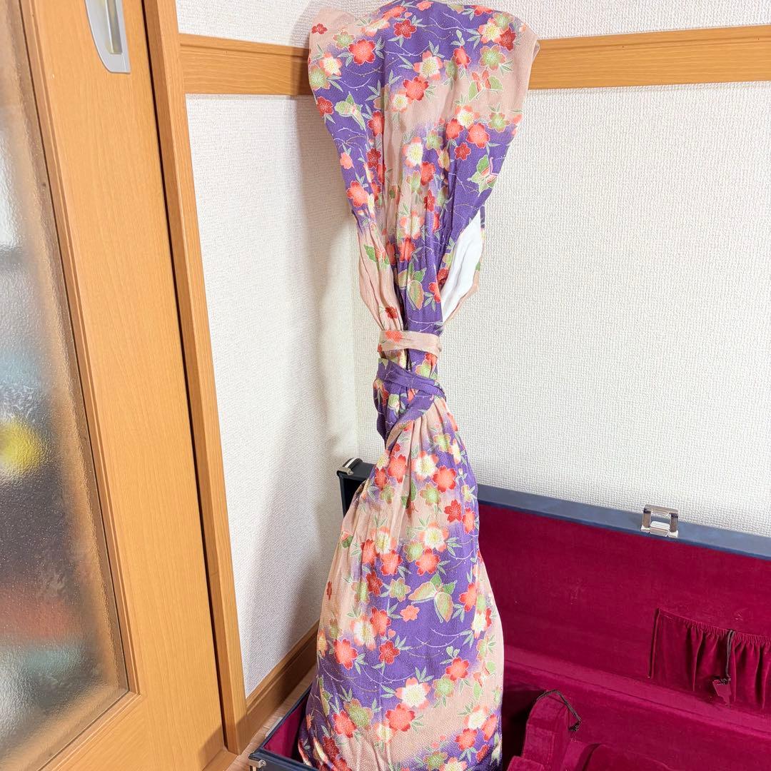 三味線 中棹　紅木　子持ち綾杉 和楽器　ハードケース付き　付属品あり